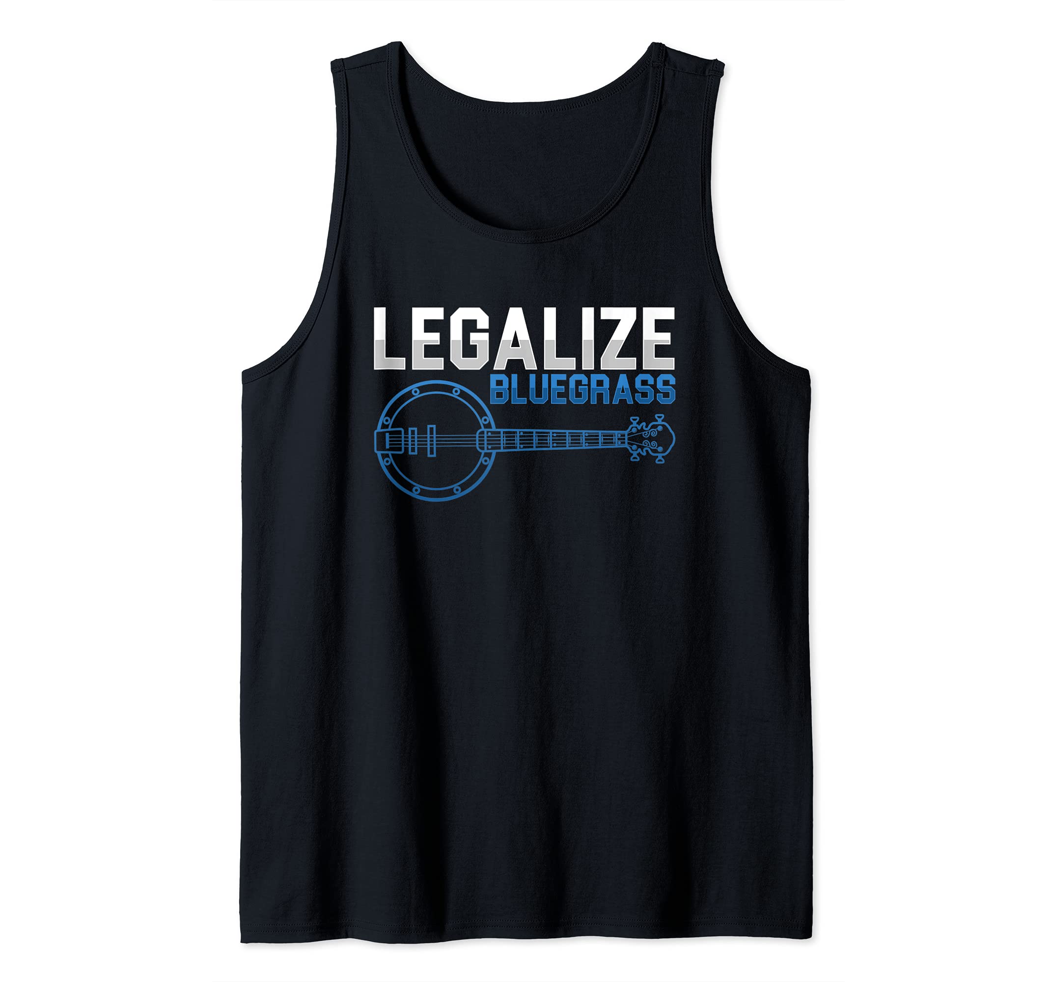 Legalize Bluegrass Banjo Fiddle Violin Player Stringband Tank Top