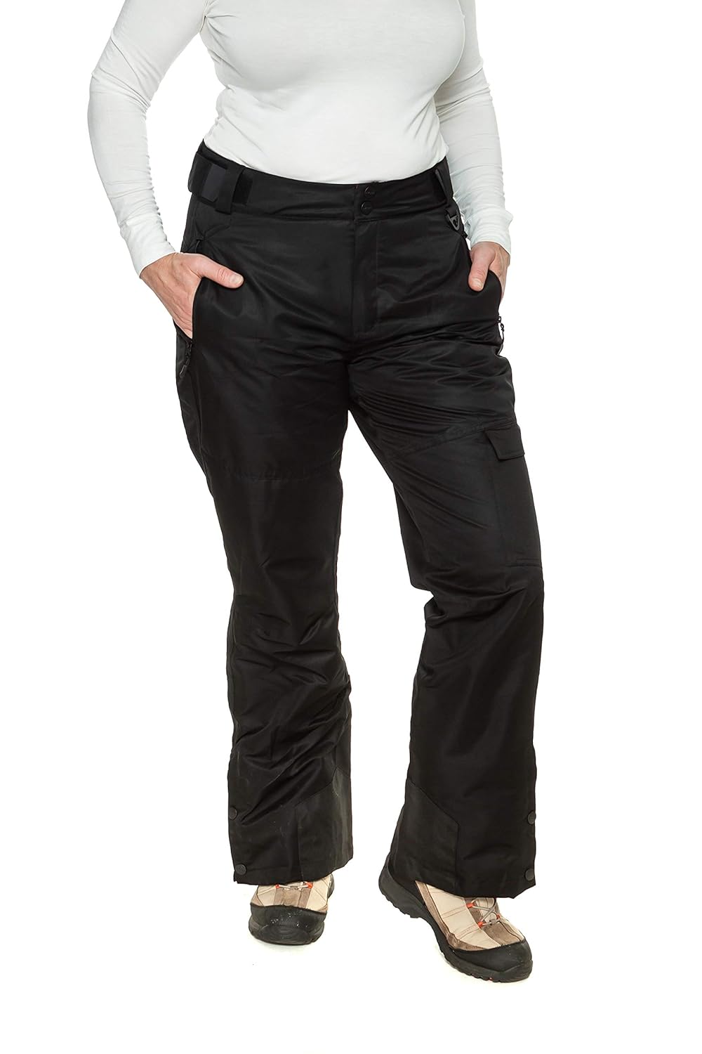 fleece lined pants womens plus