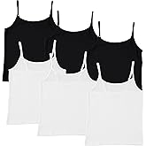 Pink Angel 6 Pack Girls Camisole Adjustable Straps