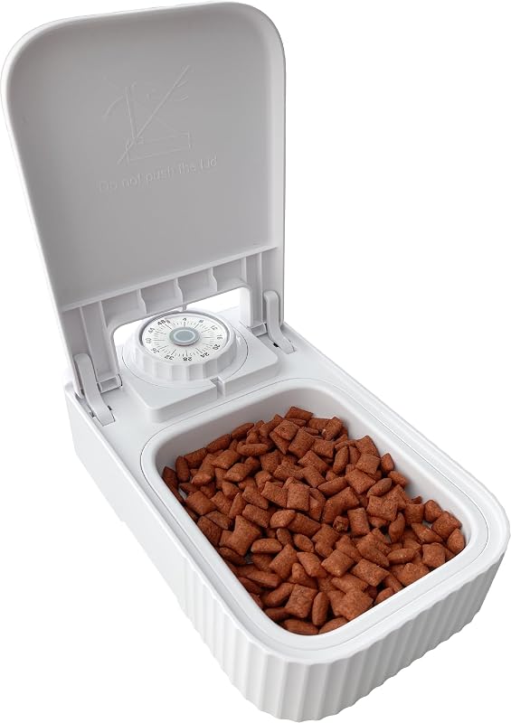 DISTRIBUTORE Automatico di Cibo con Timer Dozer Bianco