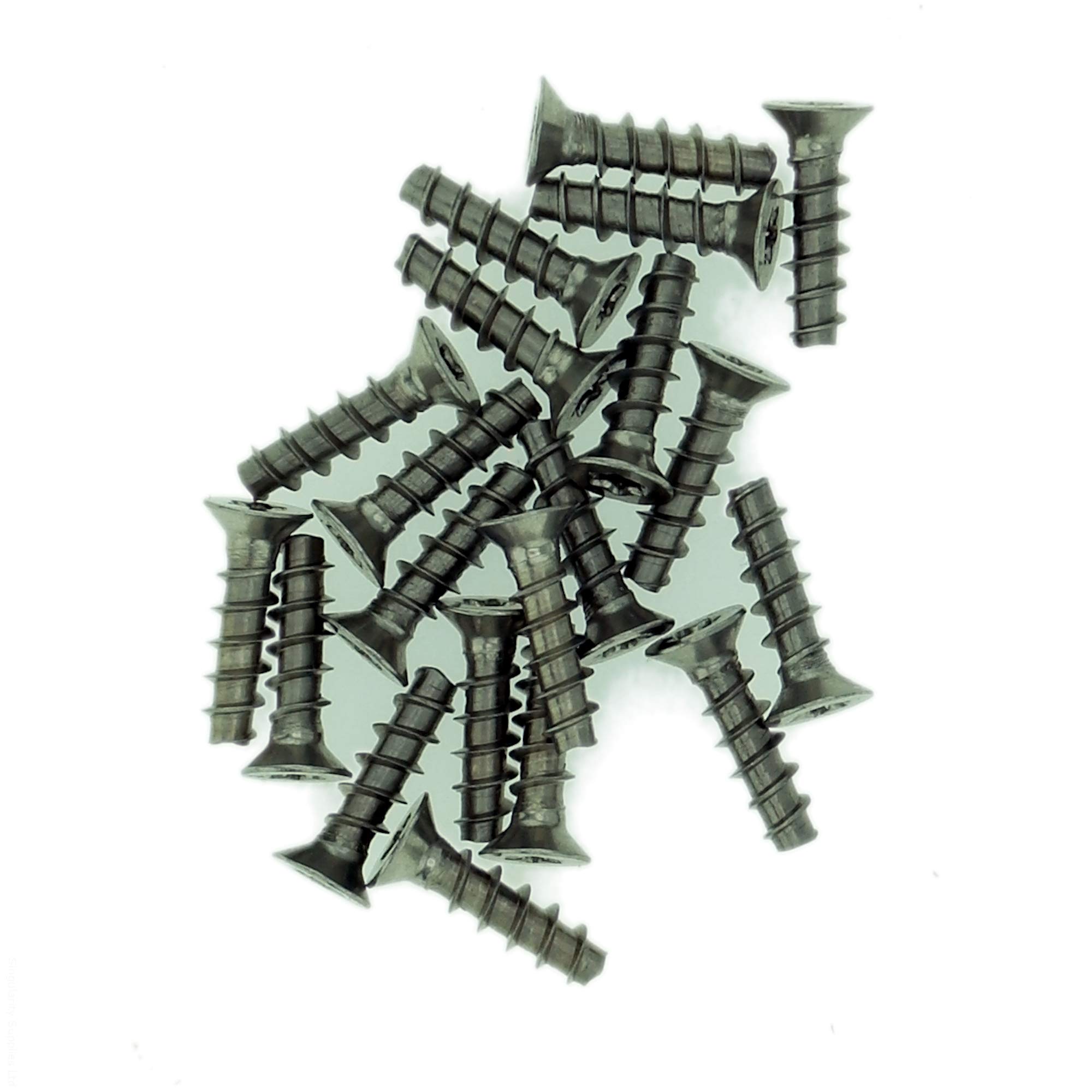 D4 (4mm x 10mm) TX Countersunk Screws for Plastic (Trilobular) - Stainless Steel (A2) (Pack of 20)