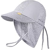 OLIKER Baby Sun Hat with Breathable Mesh, Neck Flap Infant Unisex Boys Girls Toddler UPF 50+ Summer Beach Swim Adjustable