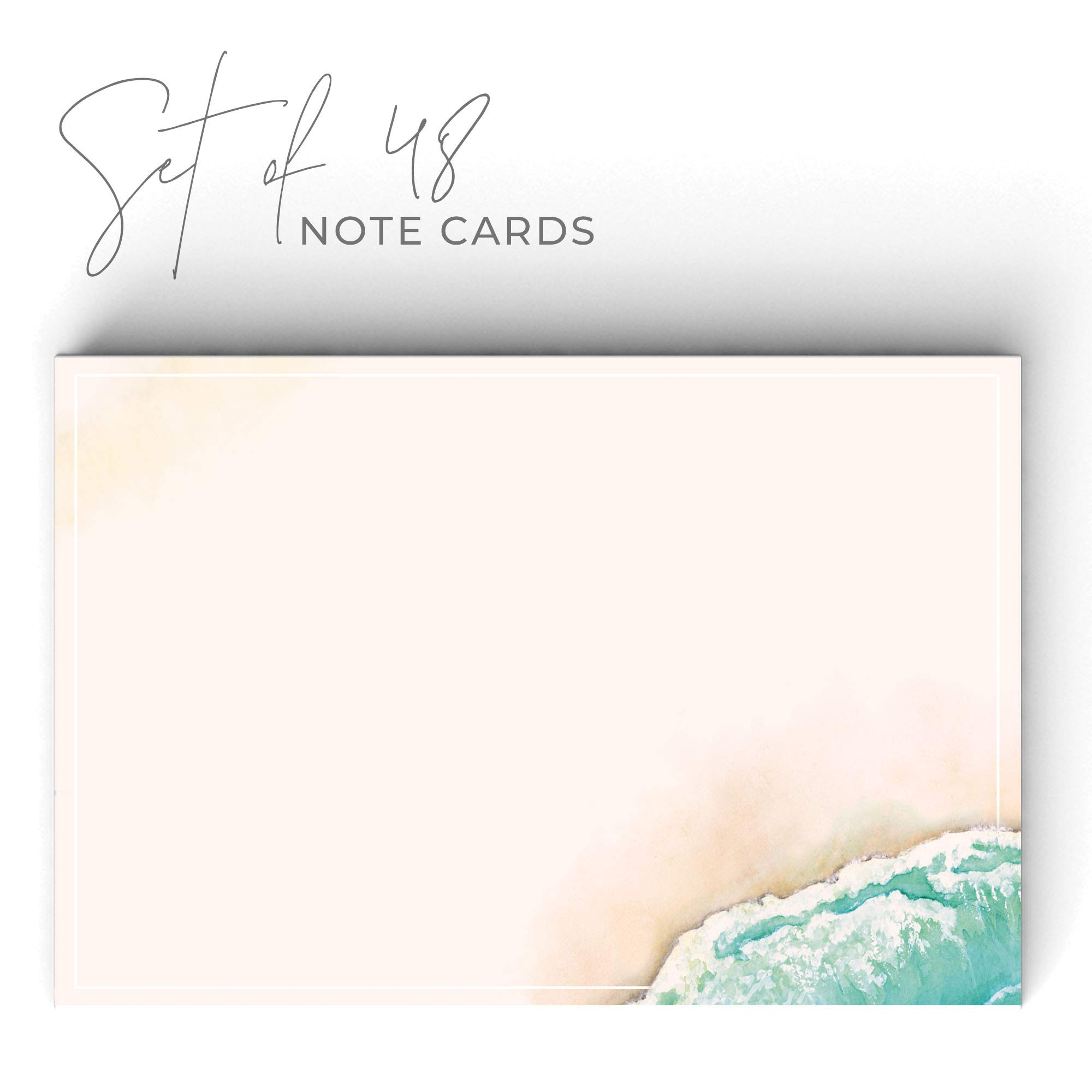 Dashleigh Beach Note Cards, A6, 4 x 6 inches, The Gift Collection, Set of 48