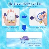 BelleStyle Bath Toys Turtle Penguin Wind Up Clockwork Bath Toy Set view 6
