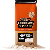 Fairhaven Mill 100% Organic Whole Wheat Bread Flour, Medium Ground, 5 lbs | USDA Certified, High Protein Flour for Sandwich Bread, Artisan Loaves, Rolls, Pizza Crusts, Flatbreads, and Sourdough
