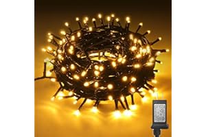 JTSIOV Christmas Tree Lights, 65FT/20M 200 LED Christmas Lights Plug in, 8 Modes Waterproof Outdoor Christmas Lights for Outside Indoor, String Lights for Party, Patio, Wedding, Christmas Decorations