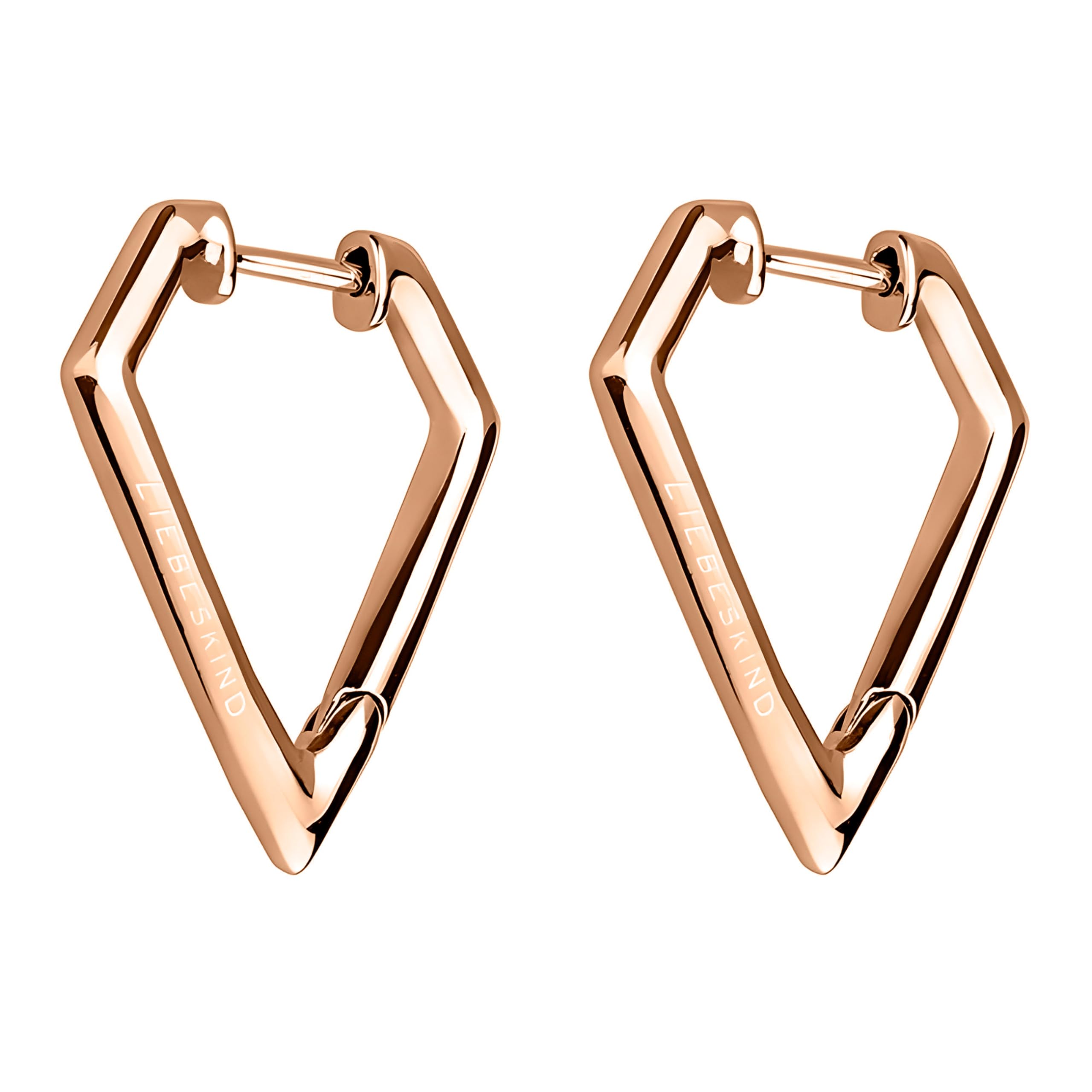 Liebeskind Women's stainless steel hoop earrings, one size, Stainless Steel, No gemstone.