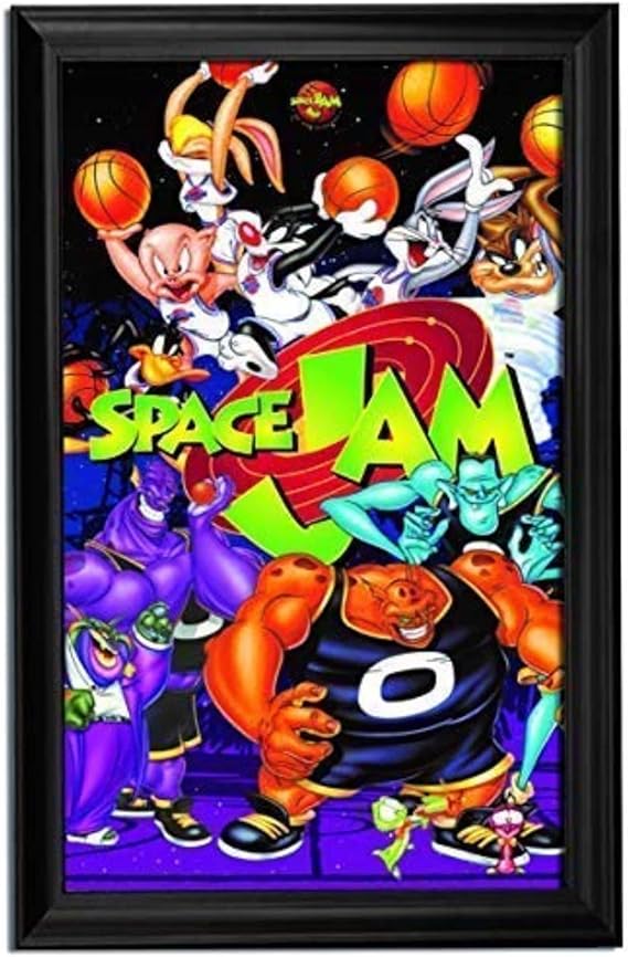 Space Jam Wall Art Decor Framed Print 24x36