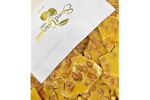 SweetGourmet Original Peanut Brittle Candy, Homestyle Toffee with Nuts, Traditional Sweet Snack, 2 Pounds