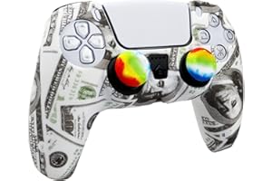 Skin for Xbox Series S/X Ps4 Ps5 Controller, 1pc Anti-Slip Shell Cover Case with 10 Joystick Grips for Playsation 5 Controlle