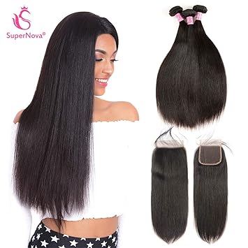 Buy 16 18 20 14inch Free Part Closure Supernova Brazilian