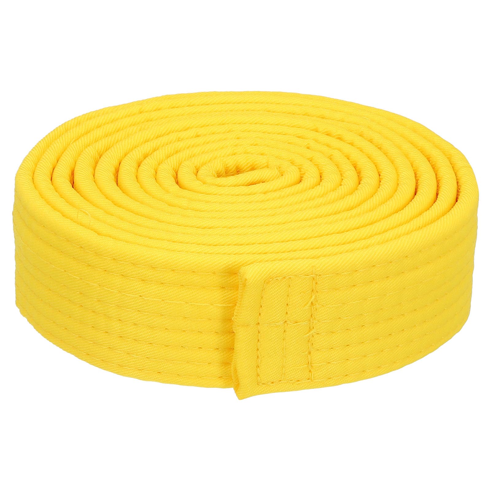 PATIKIL Taekwondo Colored Ranking Belt 1.5" x7.8Ft 2.4m, Polyester Martial Arts Judo Karate Belt for Coach Teaching Practice, Yellow