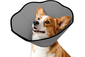 MIDOG Dog Cone Collar After Surgery, Soft Dog Cone Alternative to Stop Licking,Adjustable Elizabethan Recovery Cones for Small to Large Sized Dogs