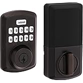 Weiser Powerbolt 3 Venetian Bronze Keyless Entry Door Lock/Deadbolt Lock, 10-Button Keypad Door Lock with Auto Lock and 12-Mo