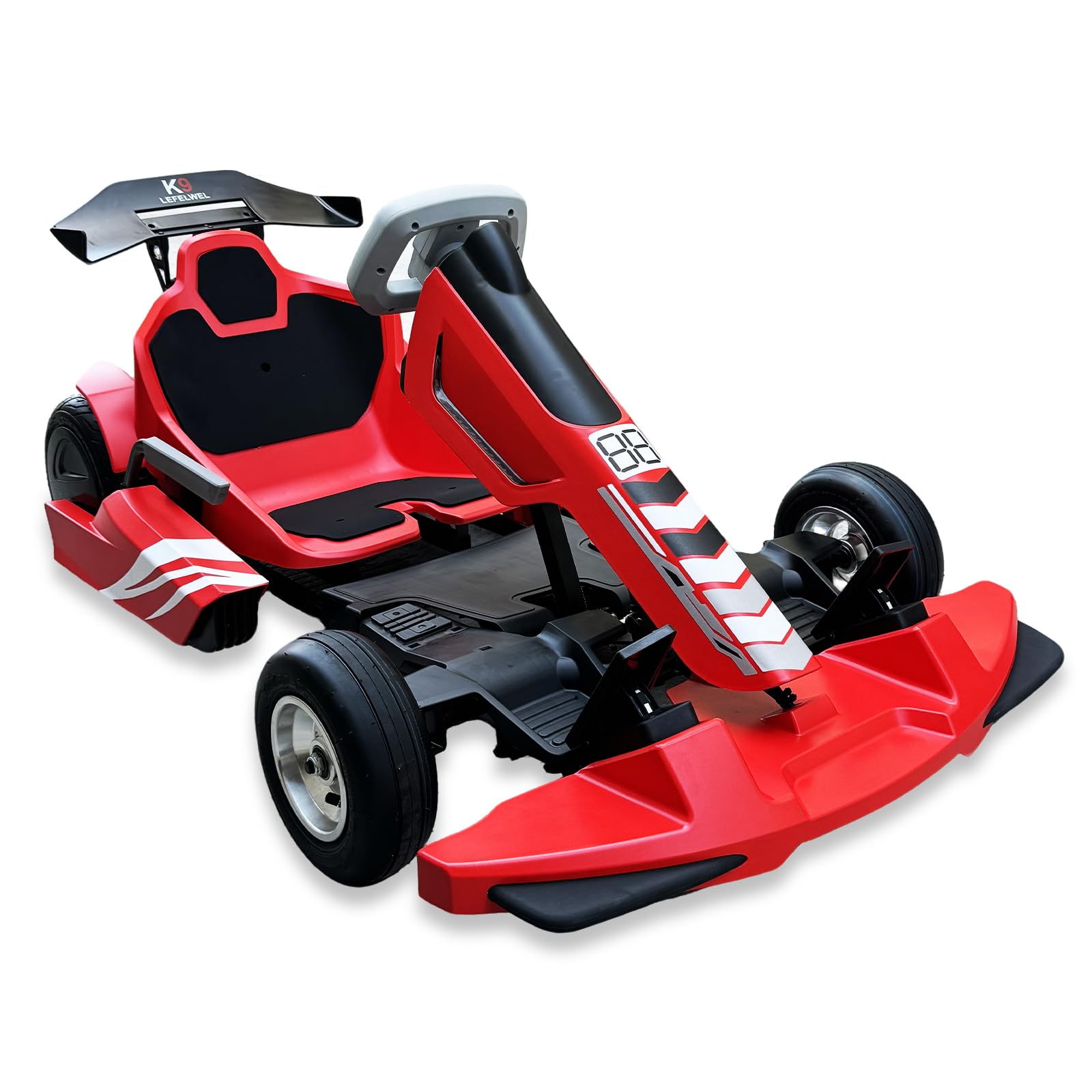 Photo 1 of ***Stock Photo Is A Similar Item*** Electric Go Kart with Top Speed 18.6 MPH, Electric Go Cart Drift Cart, Handbrake and 3 Speed Mode, 700W Motors, Adjustable Seat, Cool Rear Spoil