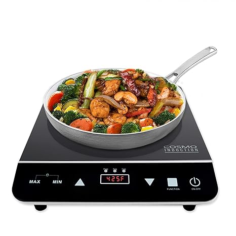 Cosmo Portable Electric Induction Cooktop With Rapid Heating