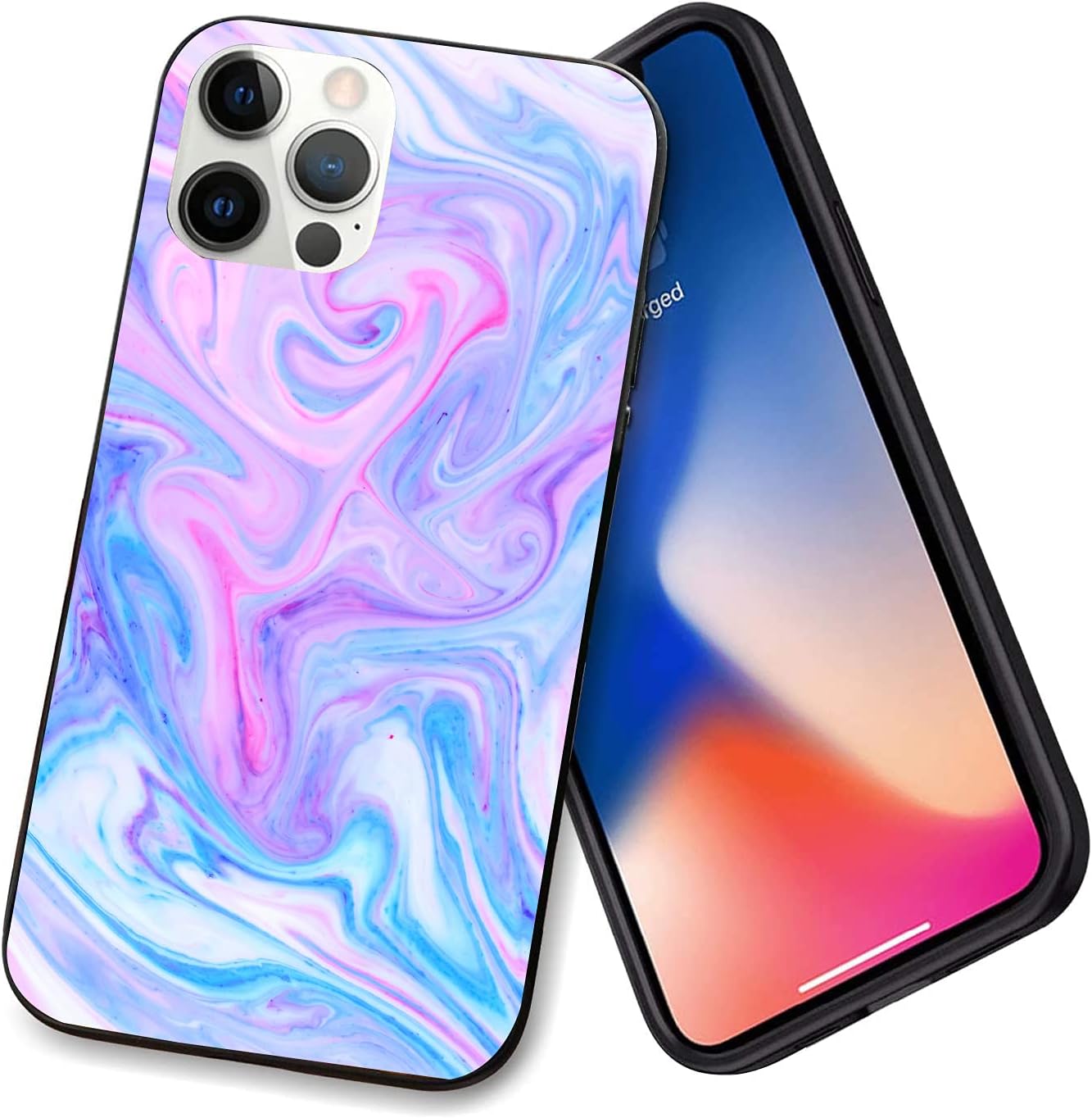 Compatible with iPhone 12 Series Case Abstract Multicolored Background for iPhone 12 Pro Max 6.7inch (2021)