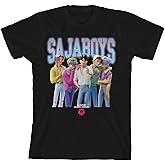 Kpop Demon Hunters Group Saja Boys Youth Black Crew Neck Short Sleeve T-Shirt-XS