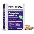 Natrol Complete Balance, Dietary Supplement for Menopause Relief, A.M./P.M. Menopause Relief for Women, 60 Capsules, Up to a 30 Day Supply