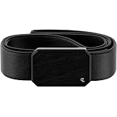 Groove Life Groove Belt Max Leather, Men's Full Grain Leather Stretch Belt | Genuine Full Grain Leather Men's Belt, Magnetic Buckle, Comfortable Stretch &amp; Adjustable Fit for Dress, Work &amp; Everyday Wear