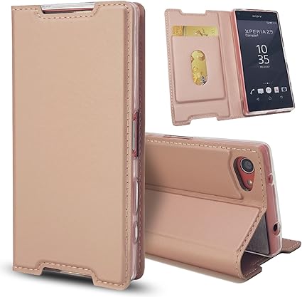Amazon Co Jp ソニー Xperia Z5 Compact So 02h ケース 手帳型 カバー エクスペリア ゼット5 コンパクト 手帳ケース Zouzt 高級puレザー ベルト無し マグネット カード収納 スタンド機能 二つ折り 薄型軽量 4色 バラの金 家電 カメラ