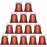Grneric 14 Pcs Drawstring Bags Softball Baseball Basketball Football Goodie Favor Bags Cinch Candy Bag Sackpack for Sports Teams (Football)