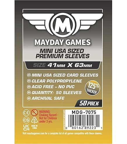 Amazon.com: Swan Card Sleeves (67x67mm) - 160 Pack, Thin Sleeves