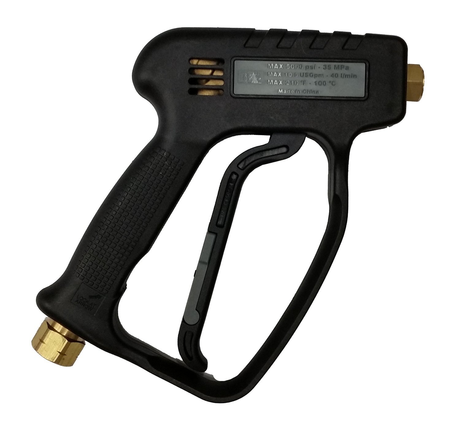 B E Pressure 85.202.109 Be Pressure Industrial Spray Gun, Replacement for 85.202.108, 5000 psi, 10.5 GPM, 3/8" FNPT Inlet, 1/4" FNPT Outlet