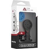KOM Cycling Quick Release Stem Mount for Wahoo and Garmin Bike Computers (Edge 1040, Elemnt Roam, Elemnt Bolt v2) 1040 Bike Mount Compatible with GoPro Accessories