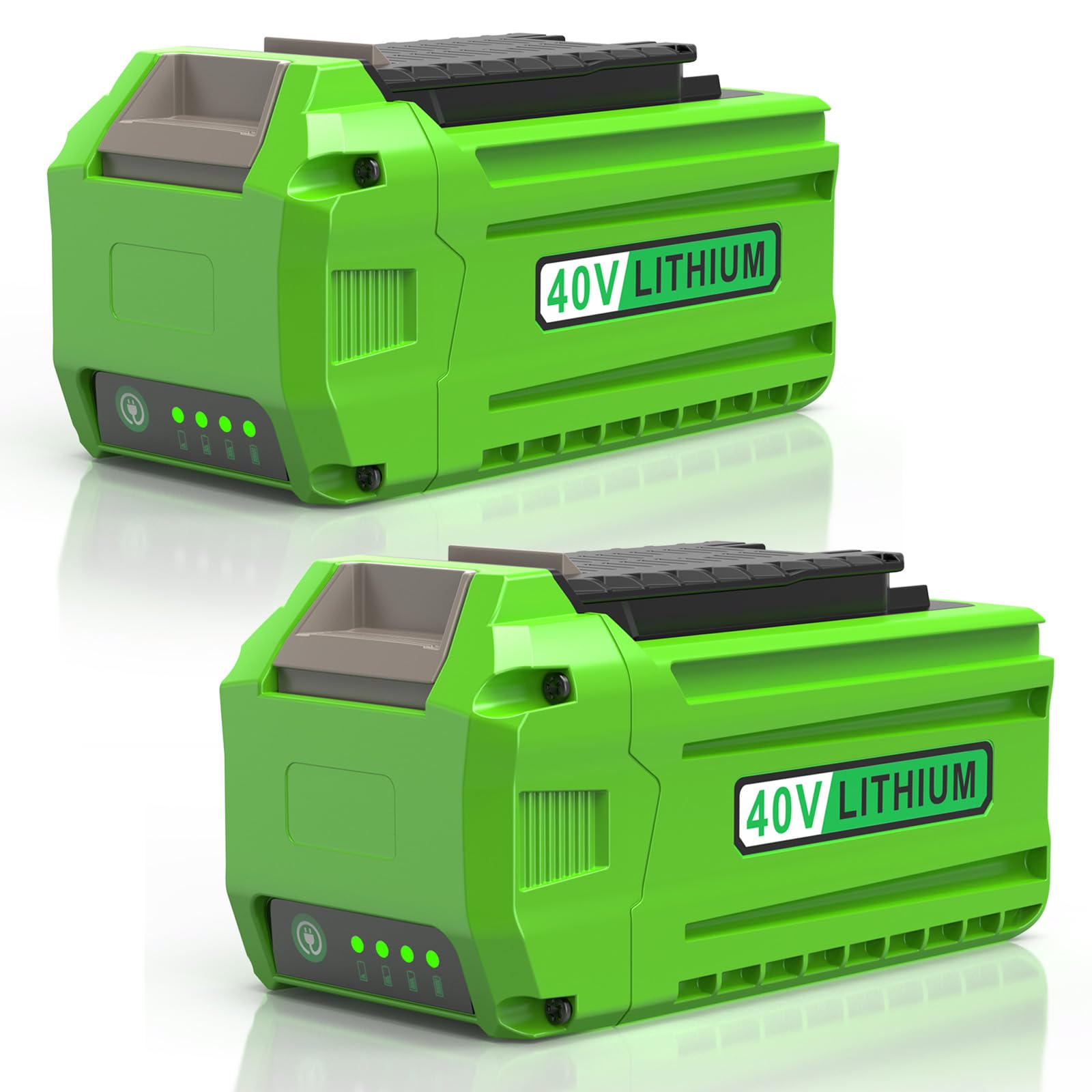 Photo 1 of PENGJBATTER 2 Packs 40 Volt 7500mAh High-Capacity Battery Compatible for Greenworks 40V Battery 29472 29462 2901319 and Greenworks 40V G-MAX Power Tools 2000219, CS40L412, CS40B210, FAN40B00, 22332