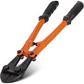 KSEIBI 141575 Small Bolt Cutters 14 inch, Heavy Duty Chrome Vanadium Wire Bolt Cutter with Soft Grip Ergonomic Handle, Ideal for Cutting Small Fences, Steel Wire, Chains, Screws, and Rivet