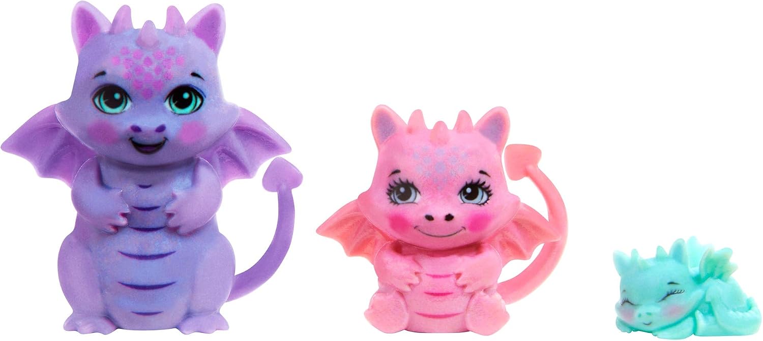 ENCHANTIMALS Royal Guest Doll with Gifts with Dragon Family Toy, Multicoloured, T.Única - Image 5