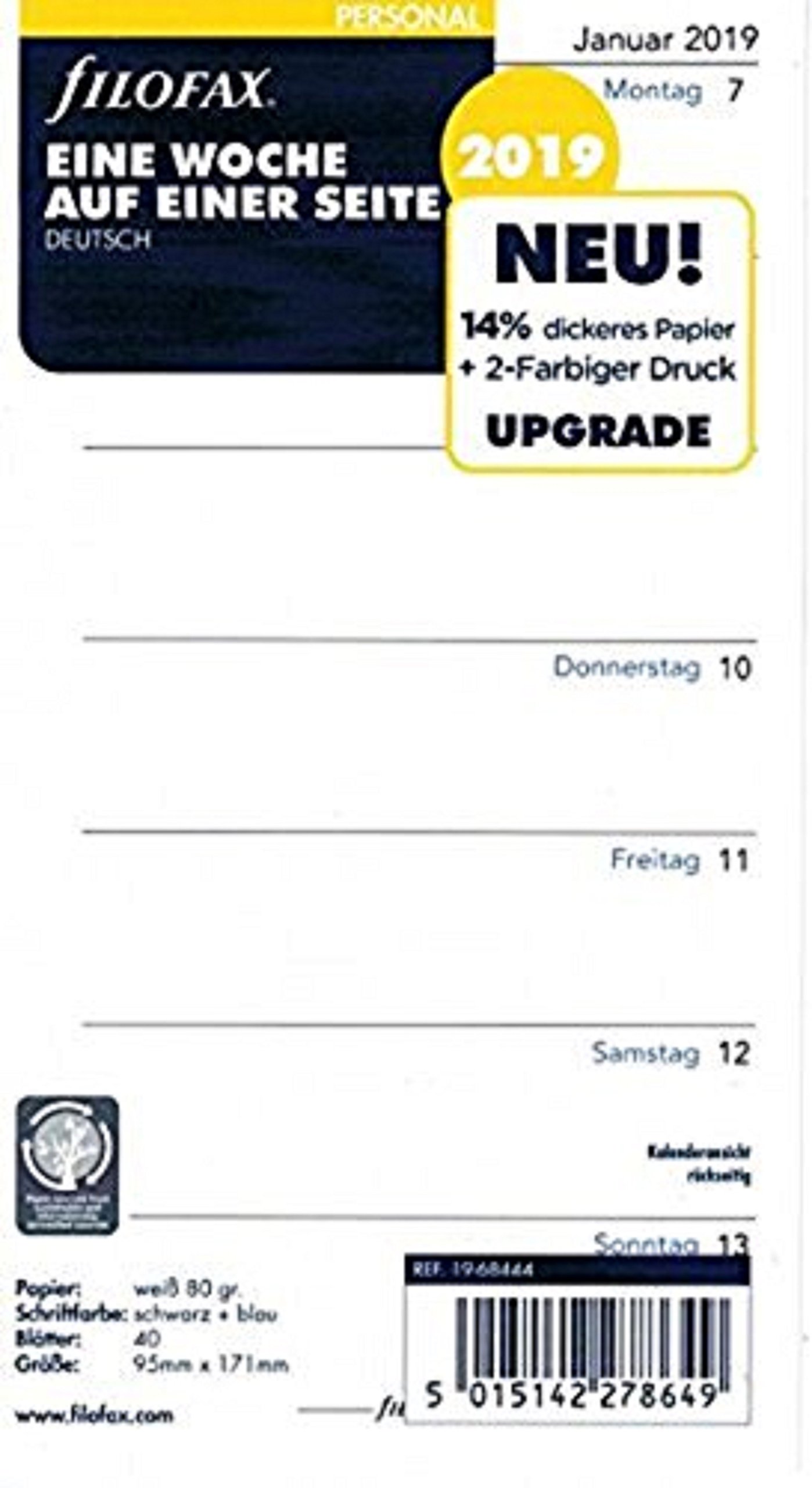 Filofax 000019 68444 Calendar