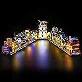 BrickBling LED Lighting Compatible with Lego Diagon Alley Wizarding Shops | Creative Light kit Compatible with Lego 76444-No Model