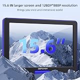 DBPOWER 17.9 Portable DVD Player with 15.6 Inch Swivel Screen Blue view 2