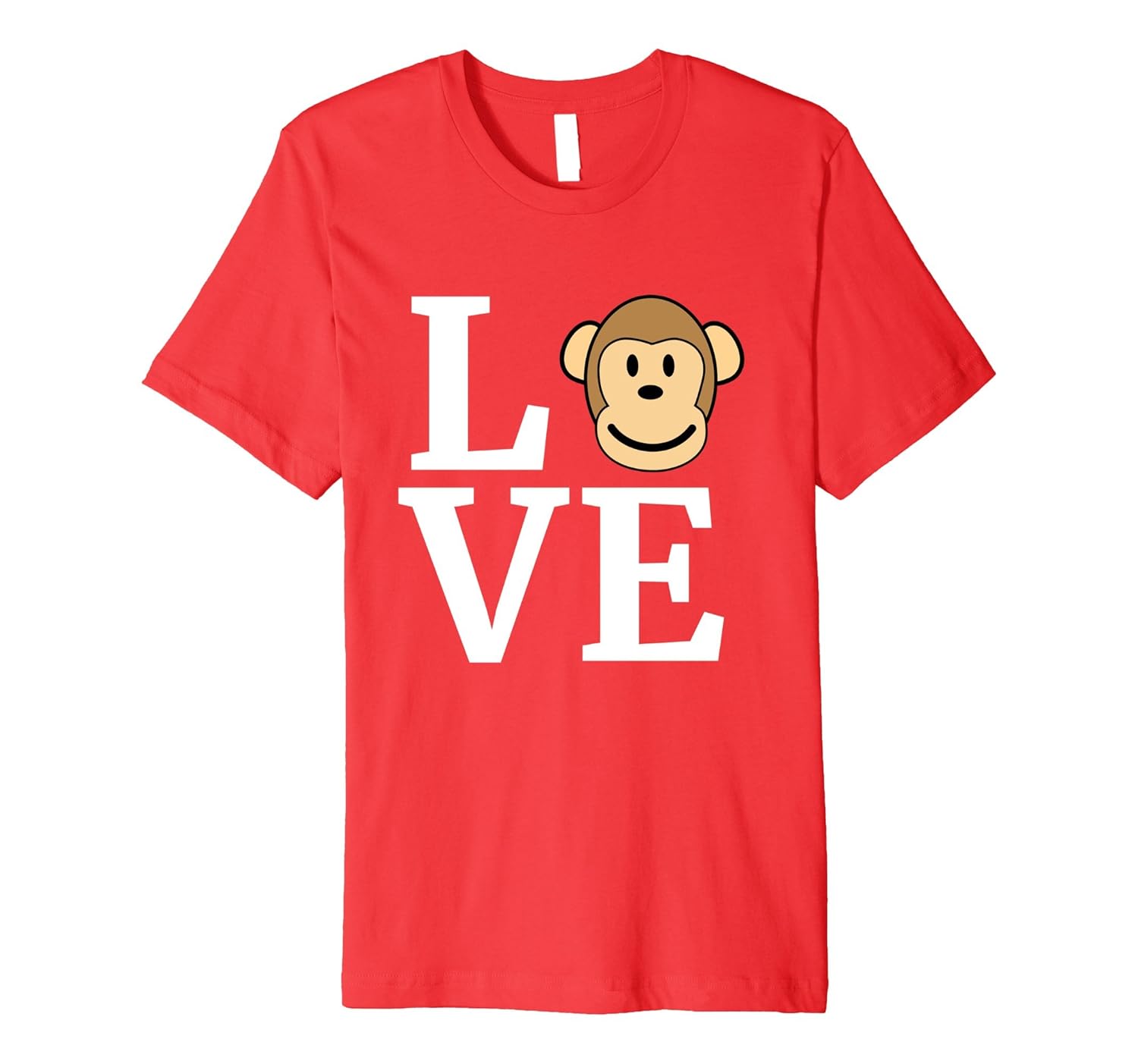 I Love Monkeys - Funny Cute Graphic T-Shirt for Monkey Lover-ANZ