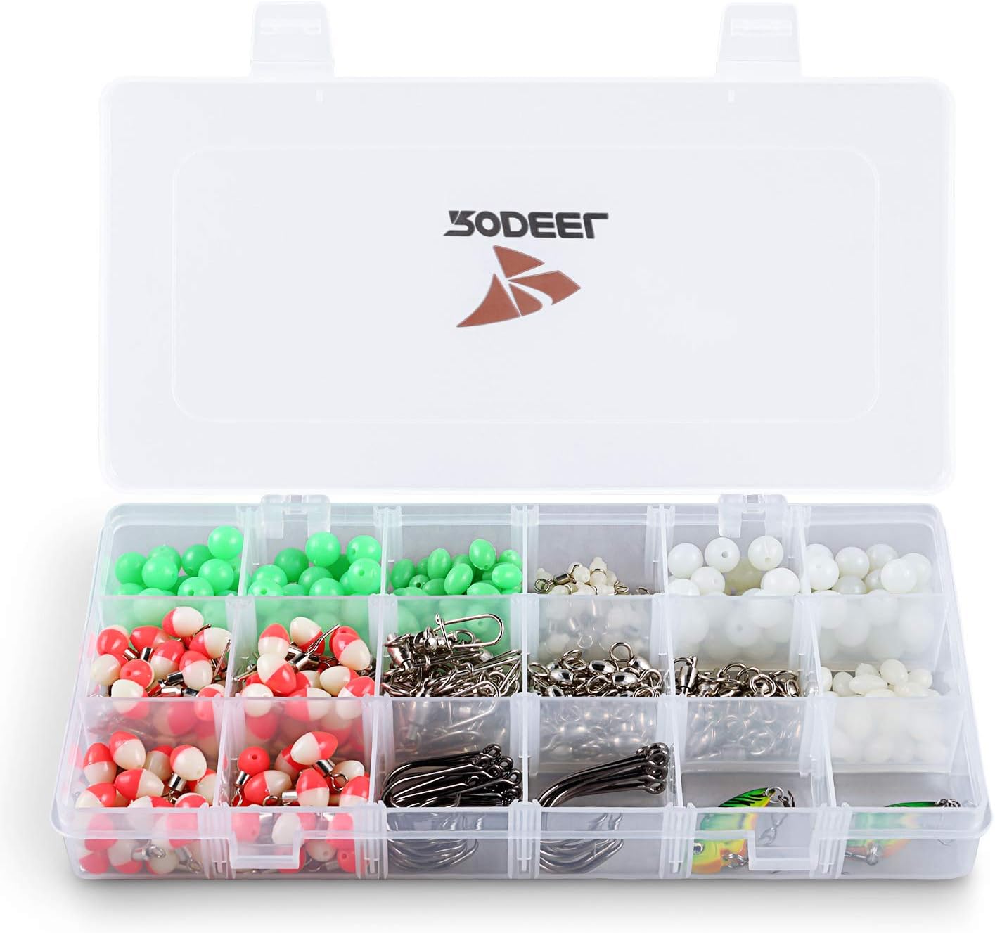 Rodeel Tool Box with 2 Organizers included, Removable Tray, Fishing Gear Storage and Tool Box for Art, Craft, Toys, Parts, Locking Lid and Extra Storage: Home Improvement