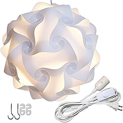 Lightingsky DIY IQ Jigsaw Puzzle Lamp Shade Ceiling