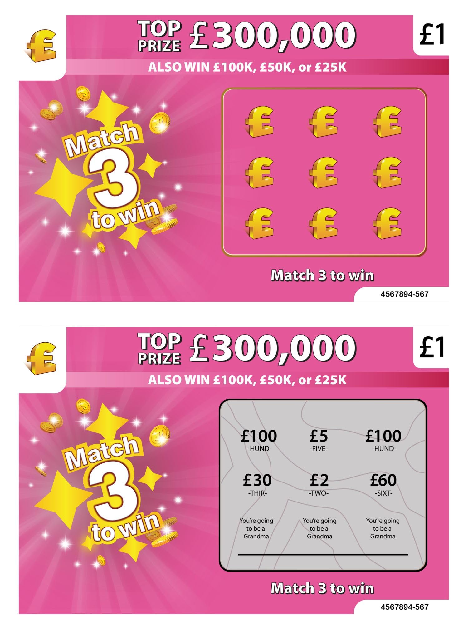 2 Pack - You're going to be a Grandma Scratch Cards | Baby Announcement Ideas for New Grandparents Card | Baby Reveal for Grandma To Be | Pregnancy Announcement Ideas | New Grandparent Gifts | Two pcs