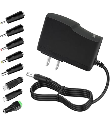 6V 1A DC Power Supply AC Adapter – 5.5mm X 2.1mm Plug, 100-240V Transformer For Electronics