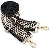 Wide Shoulder Strap Adjustable Replacement Belt Guitar Style Crossbody Bag Handbag Strap Multicolor Canvas Straps(Wide:2in)(Color31)