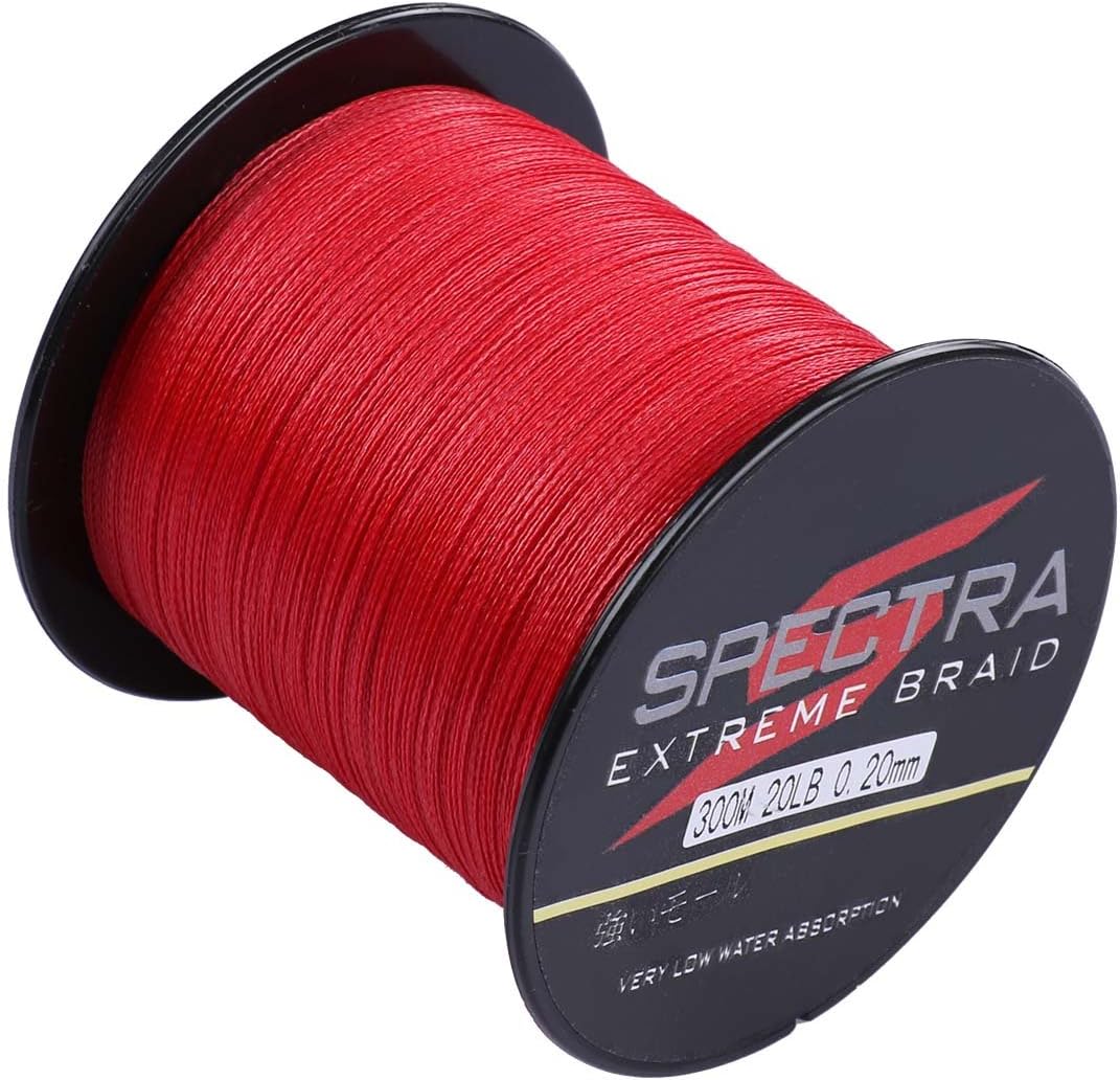 Times Spectra Extreme Braid Braided Fishing Line 6-300LB Test 100m-2000m Red
