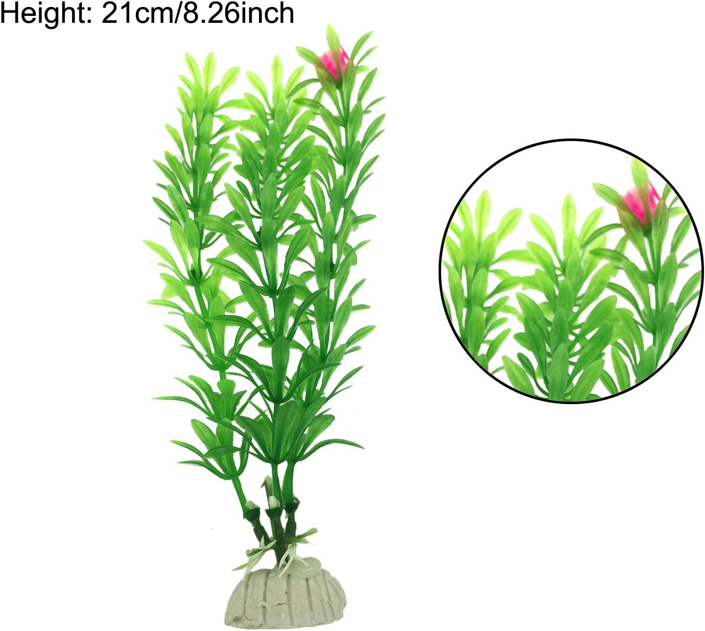 Artificial Aquatic Plants, PietyPet 16 Pcs Aquarium Plants Artificial Fish Tank Decorations