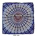 Third Eye Export Indian Mandala Floor Pillow Square Ottoman Pouf Daybed Oversized Cushion Cover Cotton Seating Ottoman Poufs Dog/Pets Bed (Blue Cover Only)