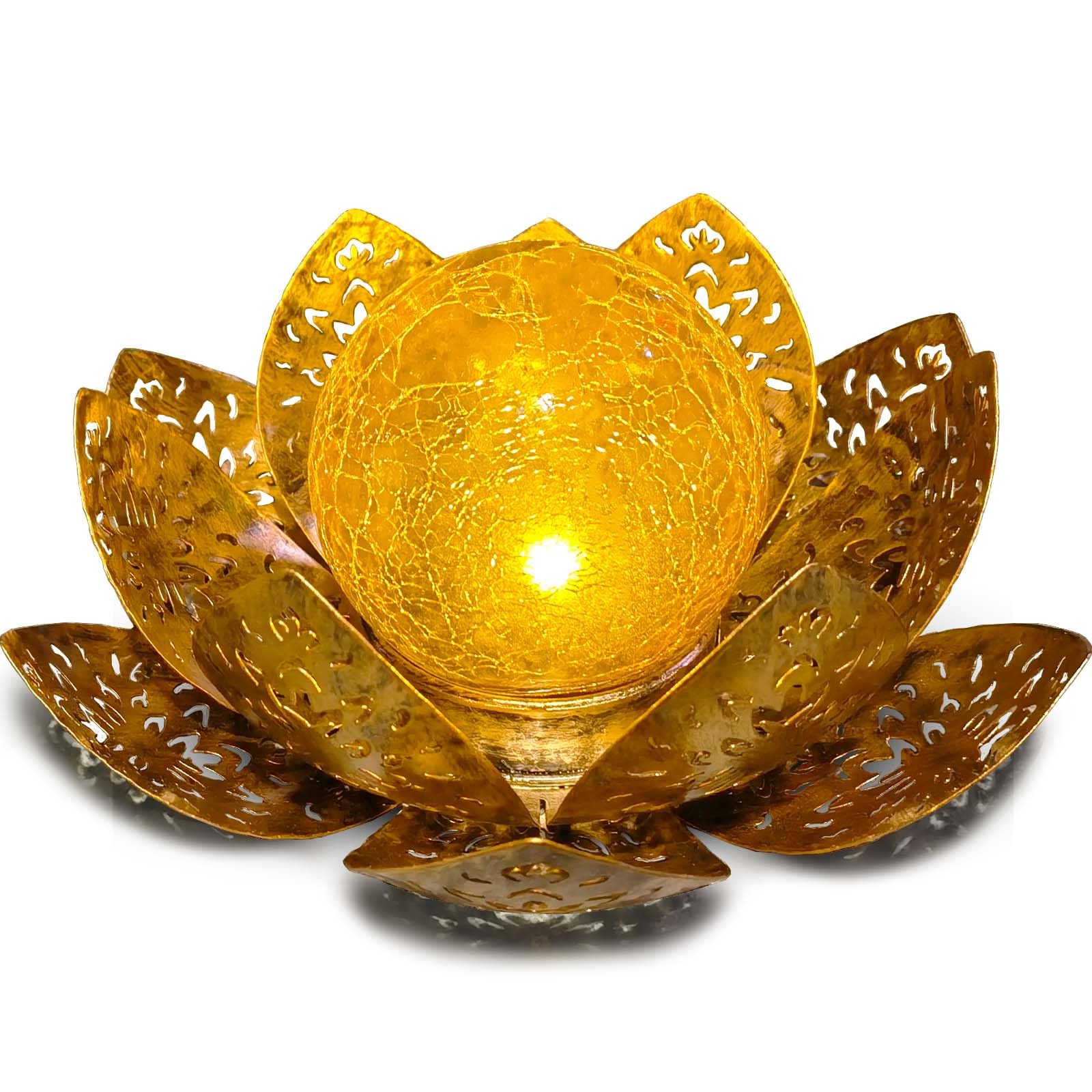 ORHOMELIFE Solar Lights Outdoor Garden Lights, Solar Powered IP65 Waterproof Decorative Lotus Ornaments for Lawn, Patio, Porch, Flowerbed, Pathway