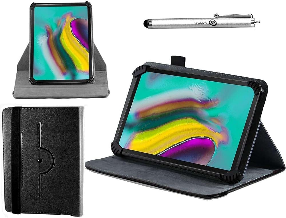 Navitech Black Case for ACER ACTAB721 7" Tablet with 360 Stand & Stylus
