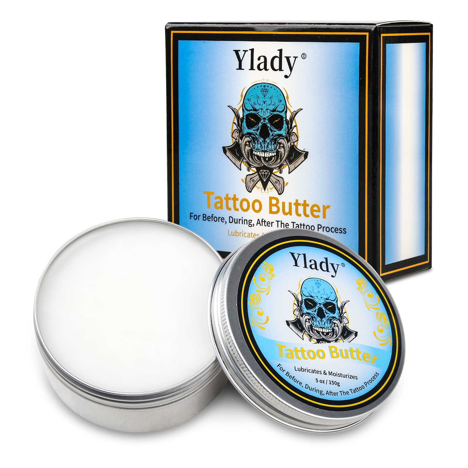 Tattoo Cream 150g/5oz Tattoo Balm Brightener Tattoo Butter Cream, Tattoo Brightening Cream Tattoo Moisturiser Color Enhancer — image 1