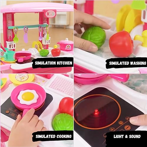 Pretend Play Kitchen Set for Kids Little Chef Kids Kitchen