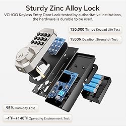 VCHOO Keyless Entry Door Lock Deadbolt with Handle