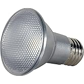 (6-Pack) Satco S9405 7PAR20/LED/40'/2700K/120V/D 7W PAR20 Indoor/Outdoor Dimmable LED 40° Flood lamp (2700K)6